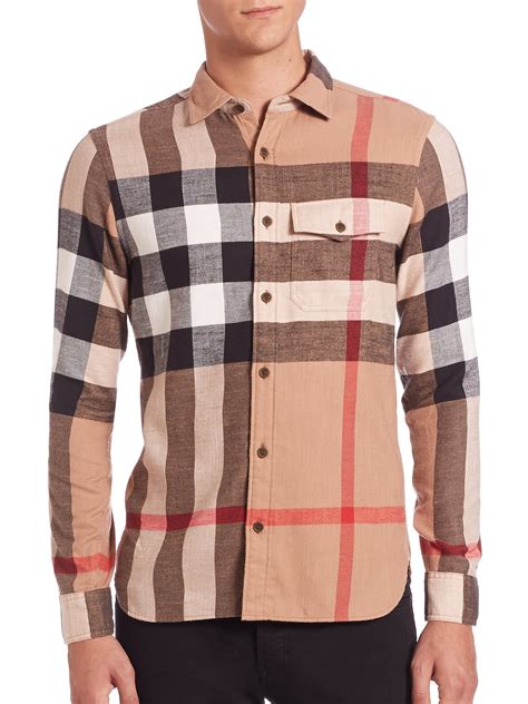 burberry shirt large men|burberry men's shirt on sale.